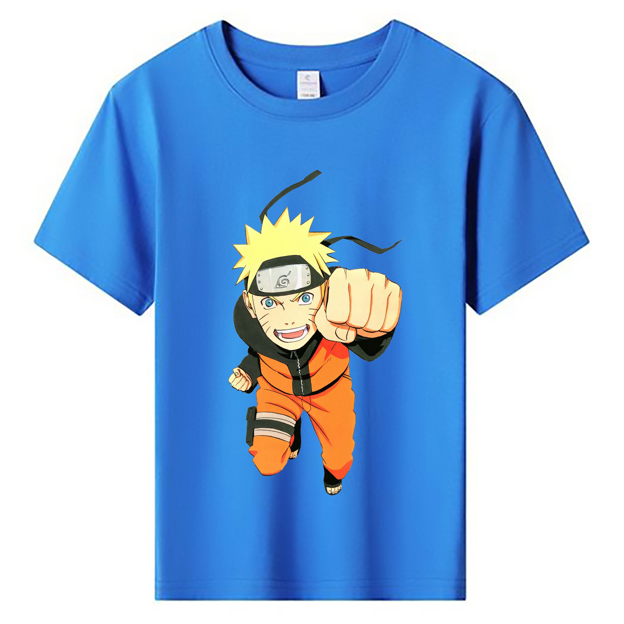 （画像用） NARUTO -ナルト- うずまき ナルト Uzumaki Naruto 綿100％キッズTシャツ（フロントプリント）